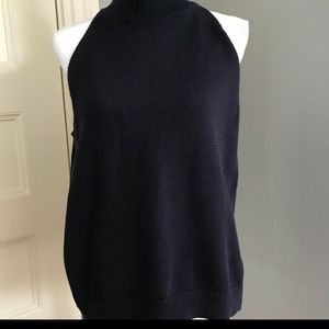 Navy Ann Taylor Sweater Tank XL